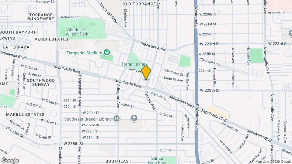 2745 Cabrillo Ave, Unit Back Mapa y Detalles de la Ubicación