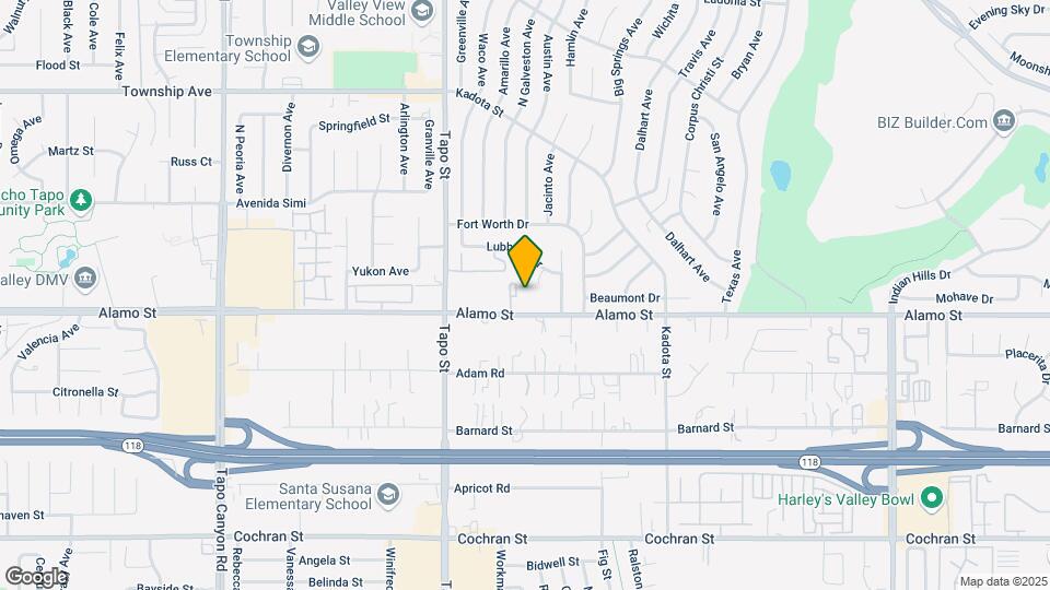 4545 Alamo St Map and Location Details
