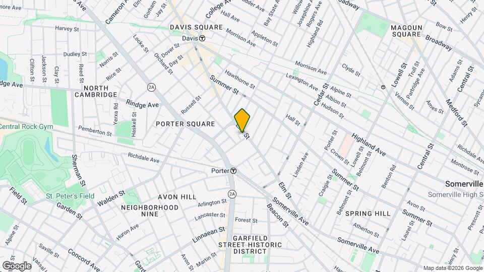 134 Elm St, Unit 1 Mapa y Detalles de la Ubicación