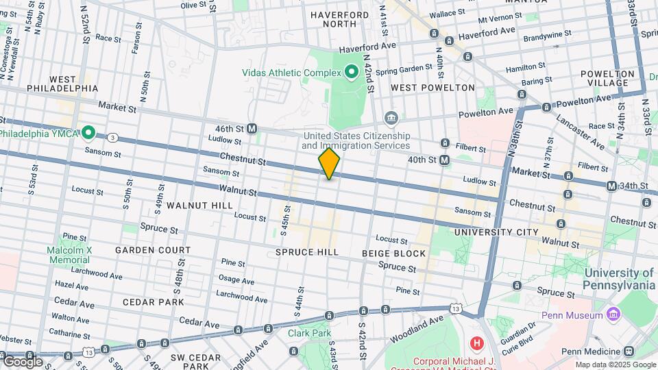 4317 Sansom St Map and Location Details