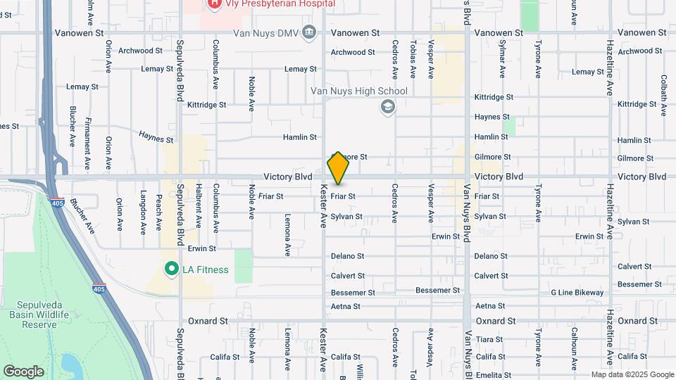 14833 Friar St Map and Location Details