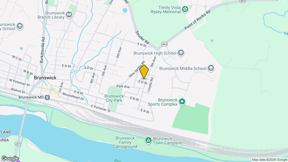 809 E D St Map and Location Details