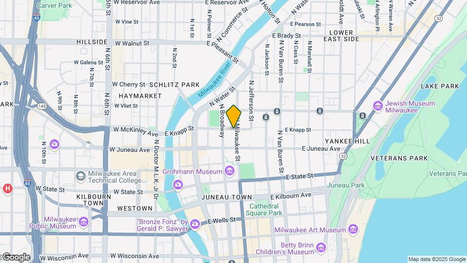 1245 N Milwaukee St Map and Location Details