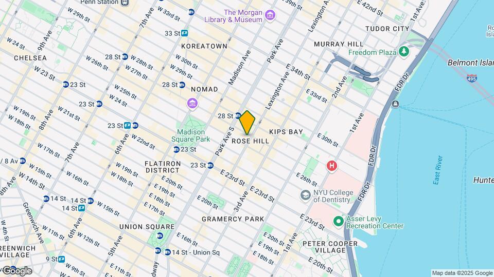 88 & 90 Lex Mapa y Detalles de la Ubicación