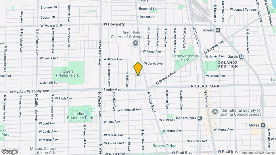 7249 N Hamilton Ave Map and Location Details