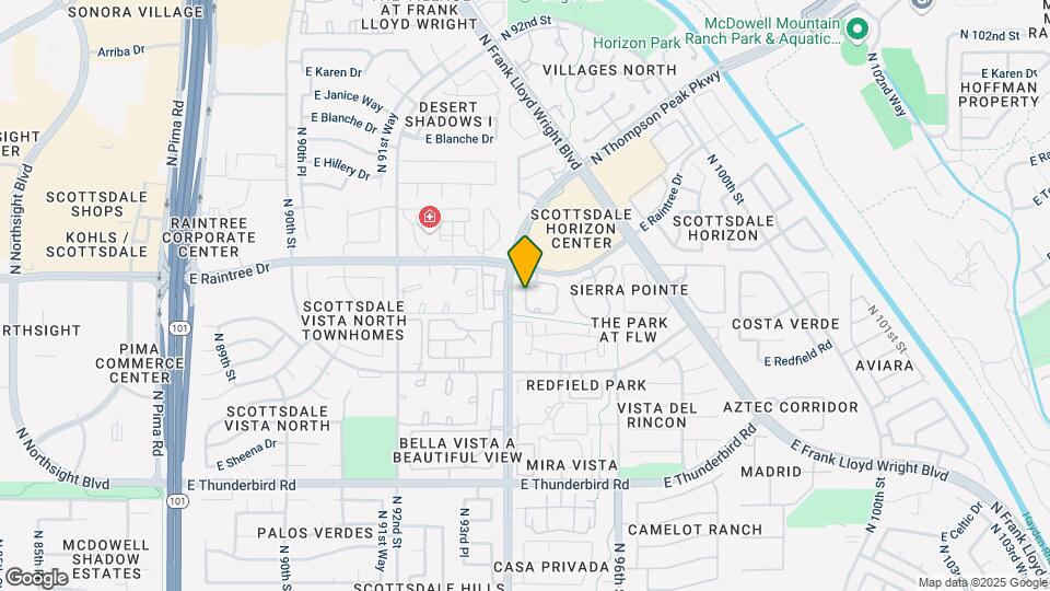 9455 E Raintree Dr Map and Location Details