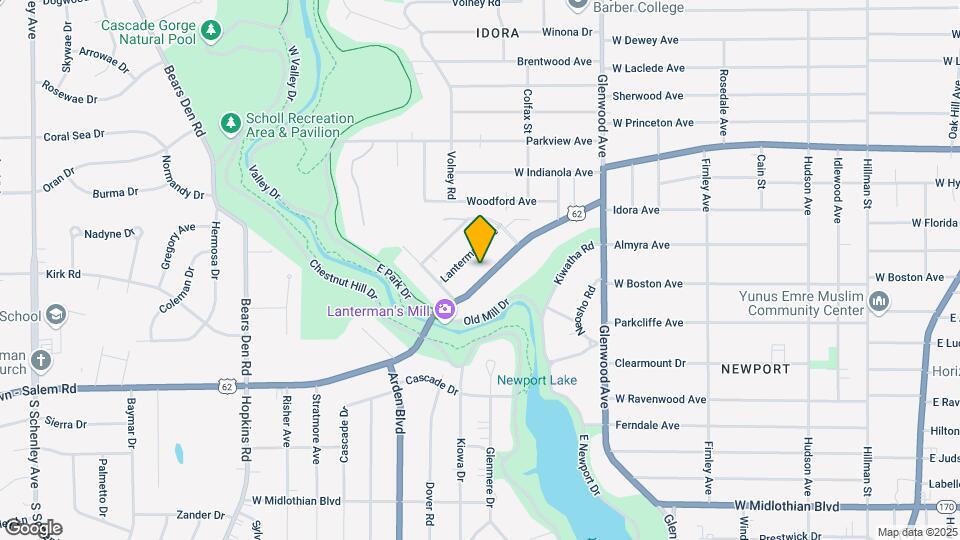 928 Canfield Rd Map and Location Details