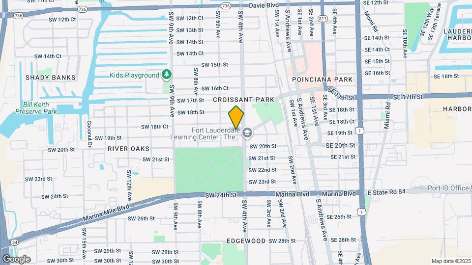 411 SW 19th St, Unit 1-2 Map and Location Details