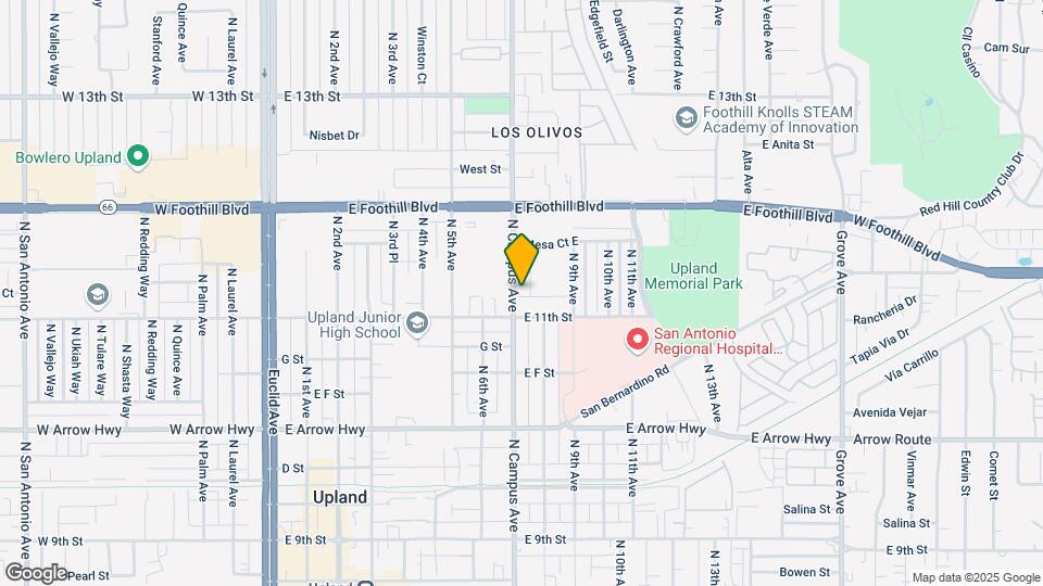840-850 N Campus Ave Map and Location Details