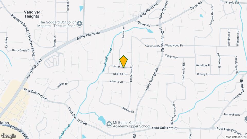 2668 Earl Dr Map and Location Details