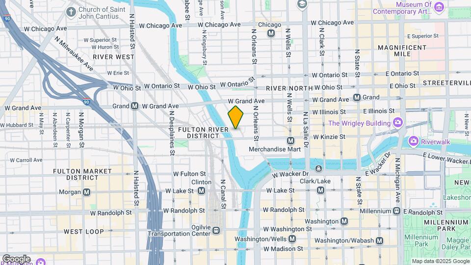350 N Wells St Map and Location Details