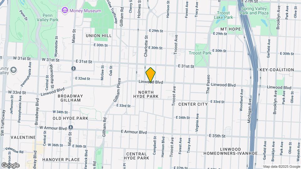 817 Linwood Blvd Map and Location Details