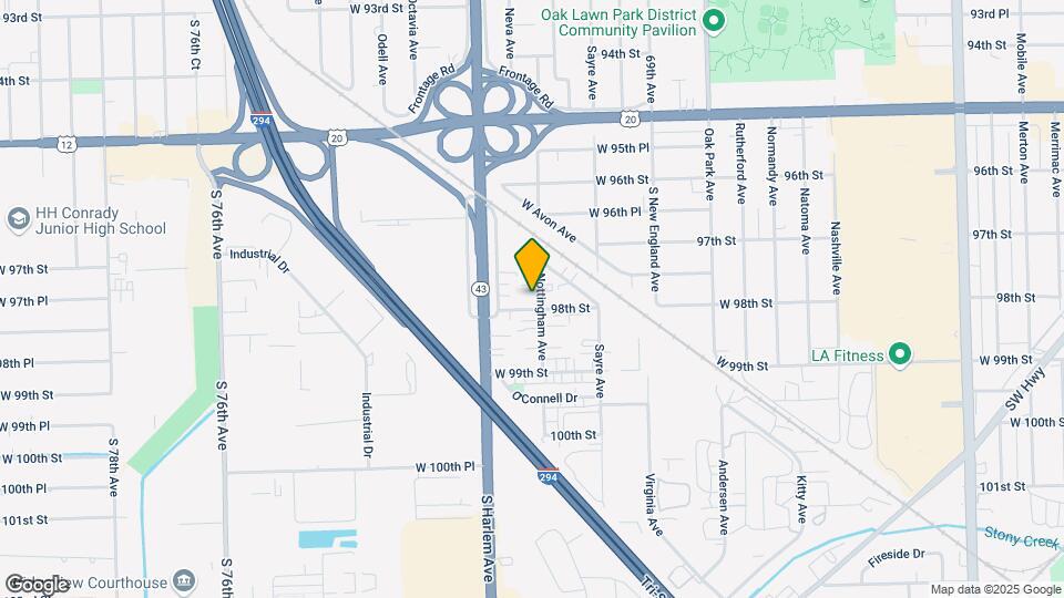 9760 Nottingham Ave Map and Location Details