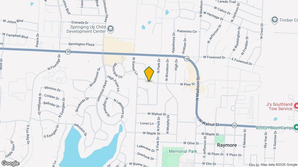 609 W Pine St Mapa y Detalles de la Ubicación