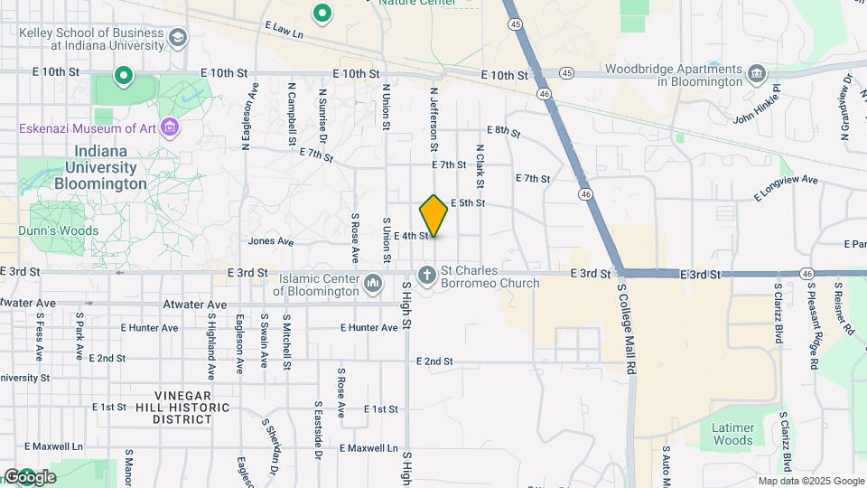 206 S Jefferson St Map and Location Details