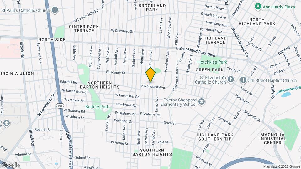 2701 Barton Ave Mapa y Detalles de la Ubicación