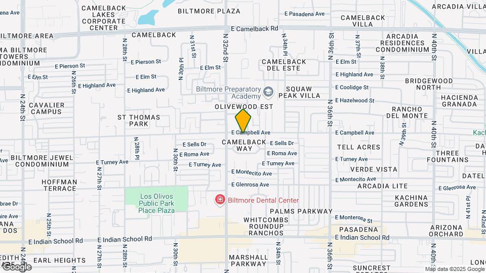 3229 E Campbell Ave Map and Location Details