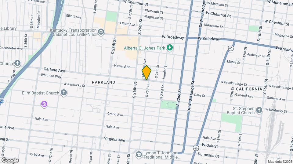 2502 Garland Ave Map and Location Details