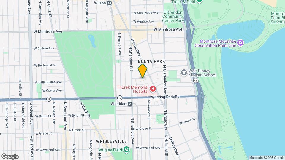 927 W Belle Plaine Ave Map and Location Details