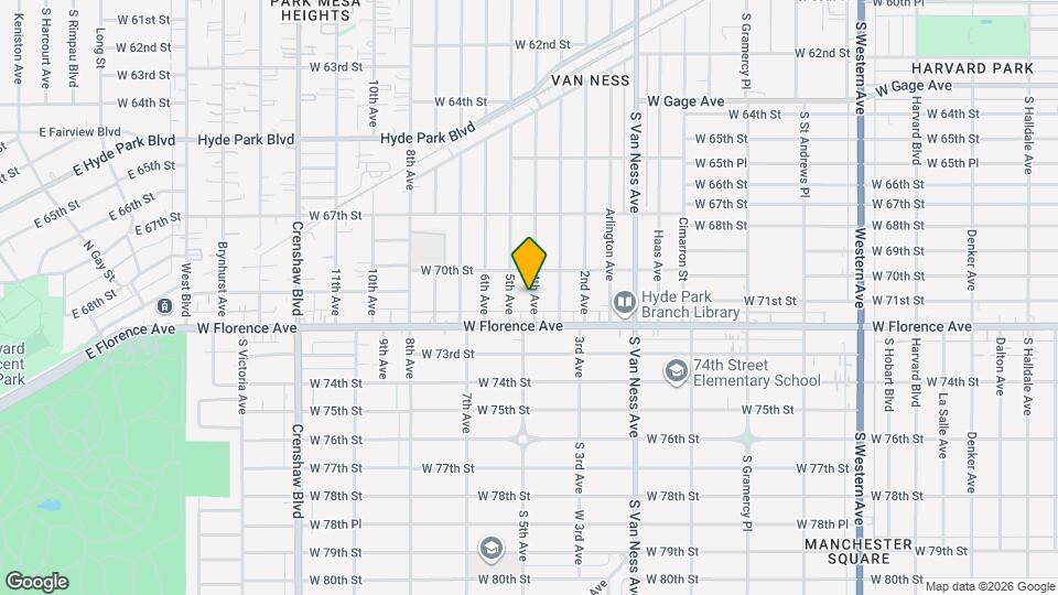 7029 4th Ave Map and Location Details