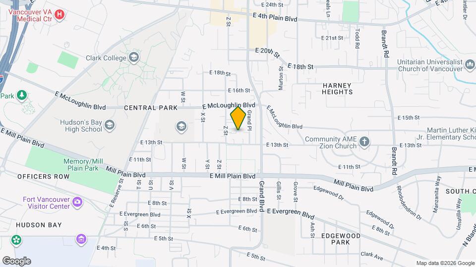 1321 Z St Map and Location Details