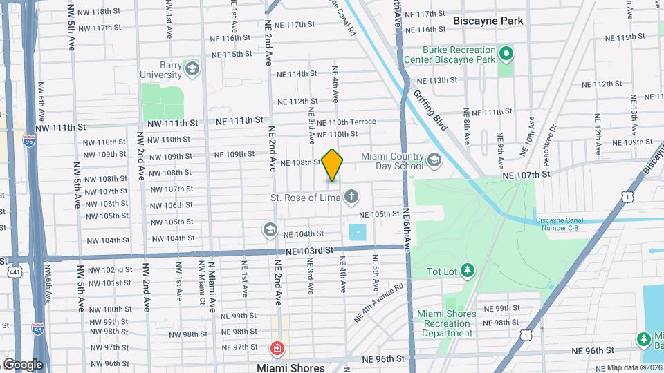 345 NE 107th St Map and Location Details