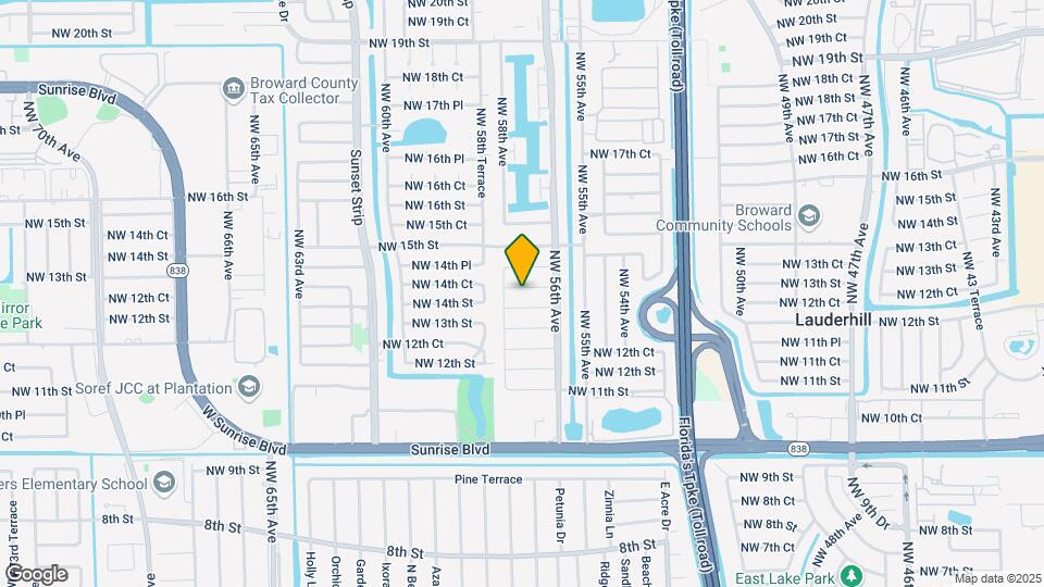 5704 NW 14th St Map and Location Details