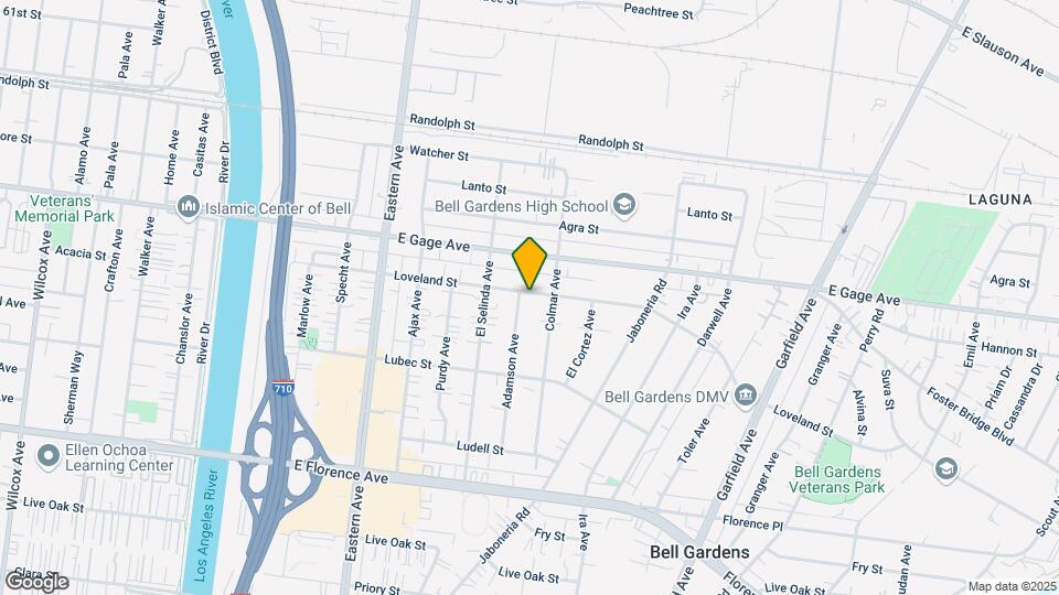 5950 Loveland St Map and Location Details