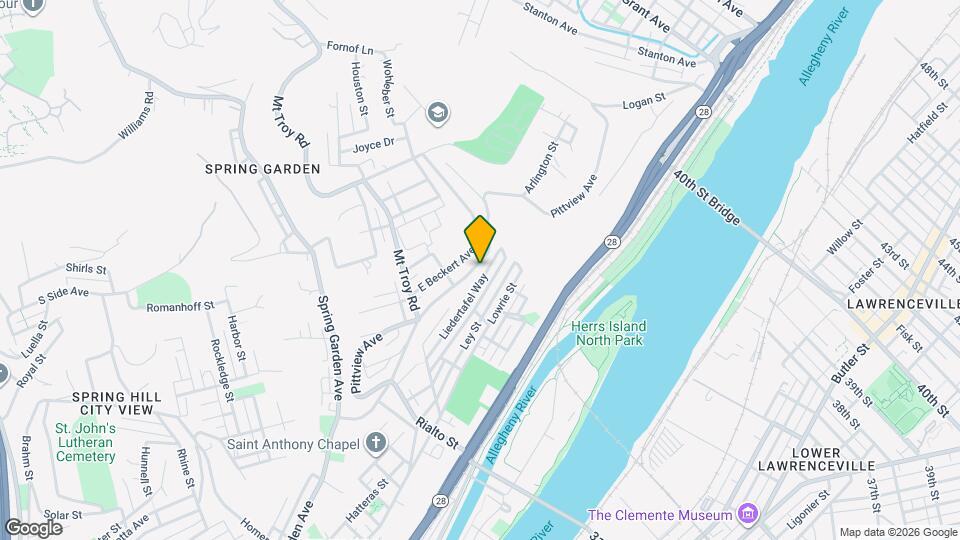 2136 Liedertafel Way Map and Location Details