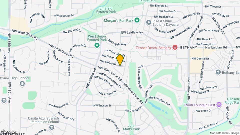 16698 NW Stoller Dr Map and Location Details