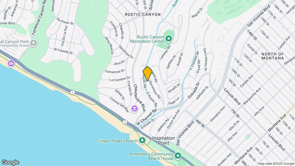 454 E Rustic Rd Map and Location Details