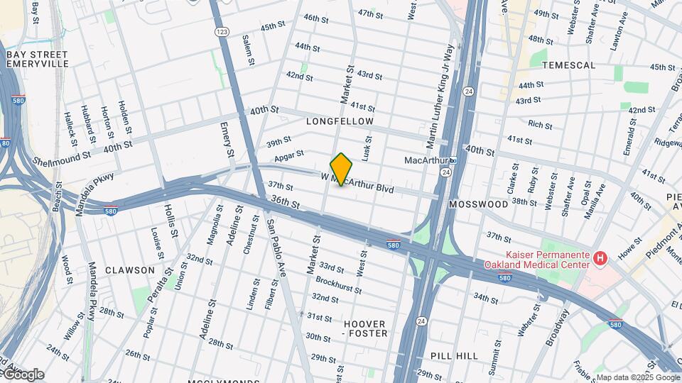 866 37th St Map and Location Details