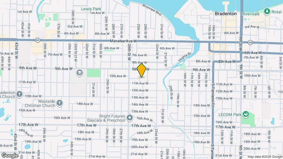 1001 25th St W Map and Location Details