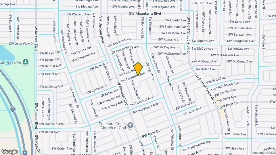 1158 SW Eleuthera Ave Map and Location Details