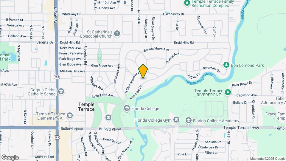 926 Riverhills Dr Map and Location Details