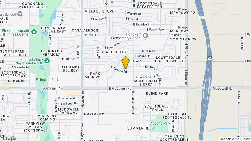 8338 E Granada Rd Map and Location Details
