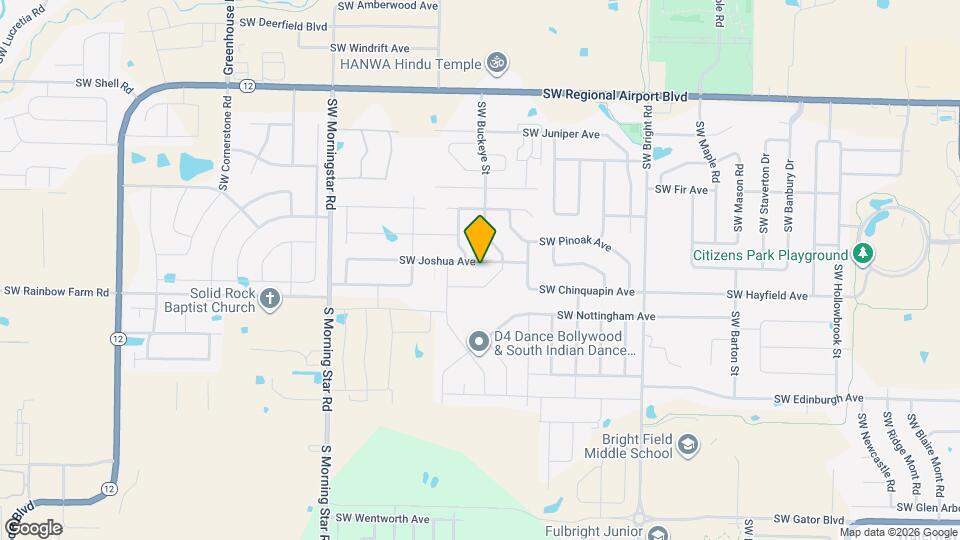 2605 SW Joshua Ave Mapa y Detalles de la Ubicación