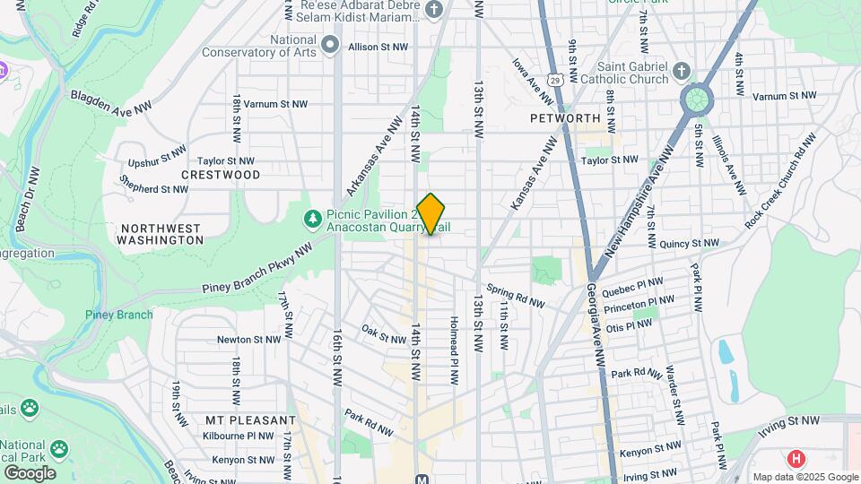 1375 Quincy St NW Map and Location Details