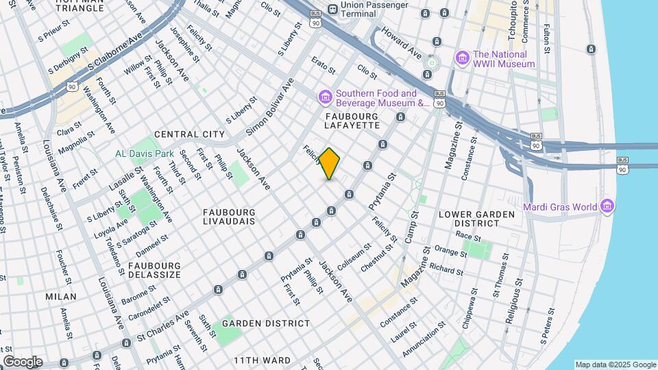 1818 Carondelet St Map and Location Details