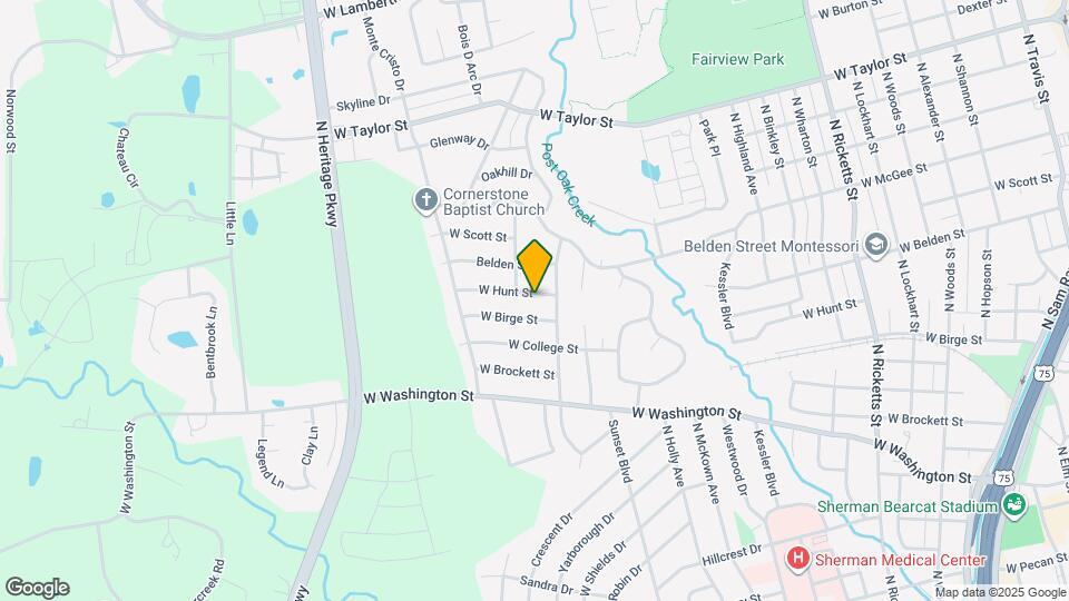 1706 W Hunt St Map and Location Details