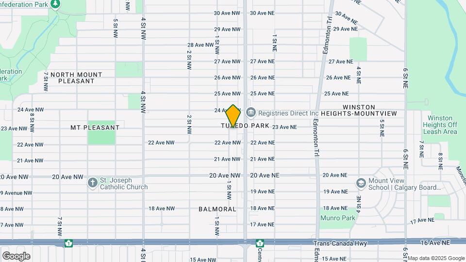 147-155 23 Av NW Map and Location Details