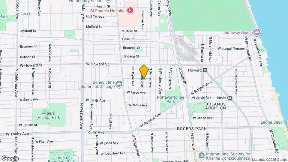 7461 N Seeley Ave Map and Location Details