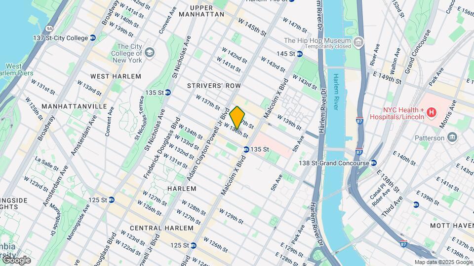 130 W 136th St Map and Location Details