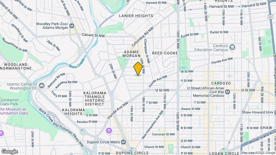 1812 Wyoming Ave NW Map and Location Details