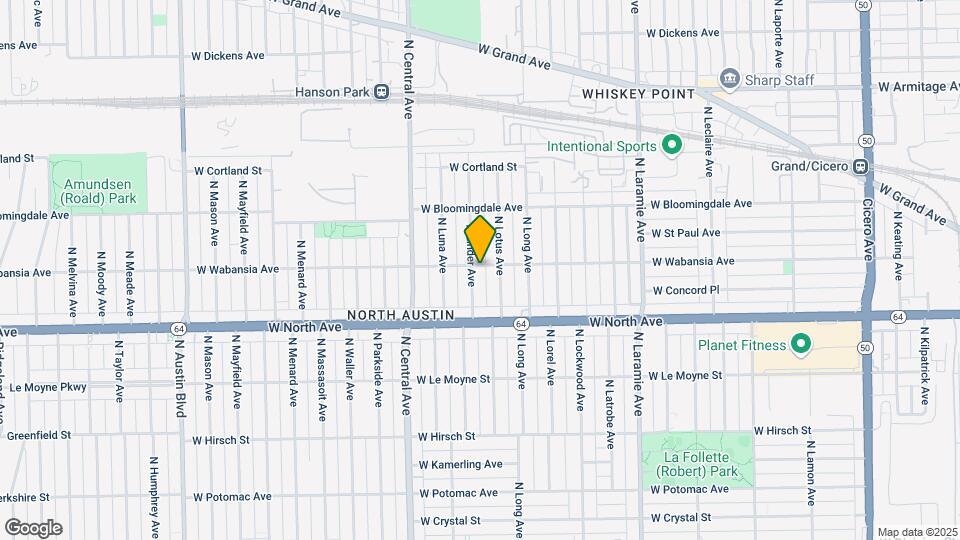 1657 N Linder Ave Map and Location Details