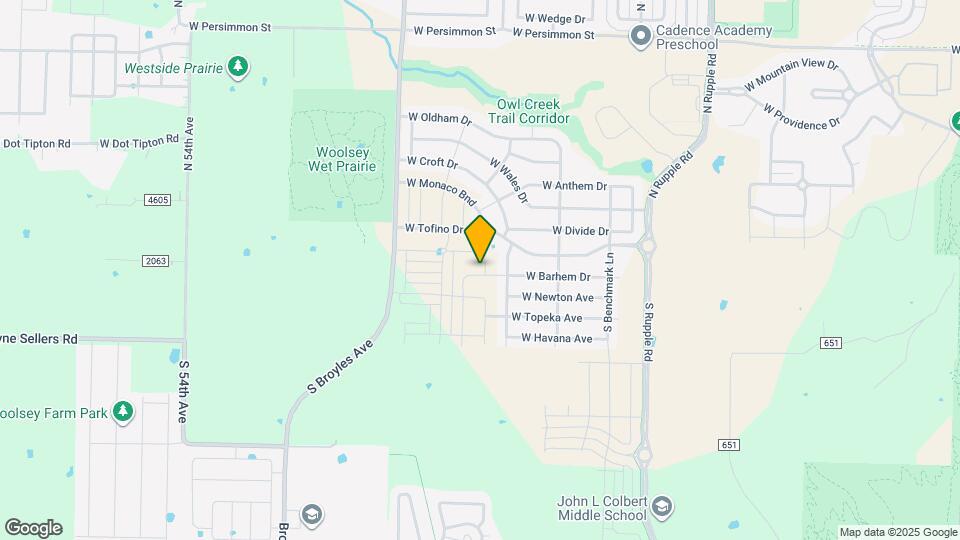 114 S Maroon Ave Map and Location Details