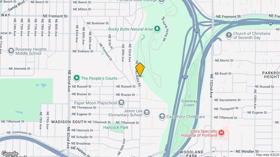 2623 NE Rocky Butte Rd Map and Location Details