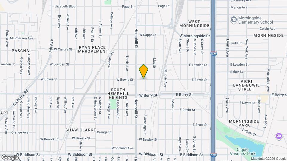 3002 S Jennings St Map and Location Details