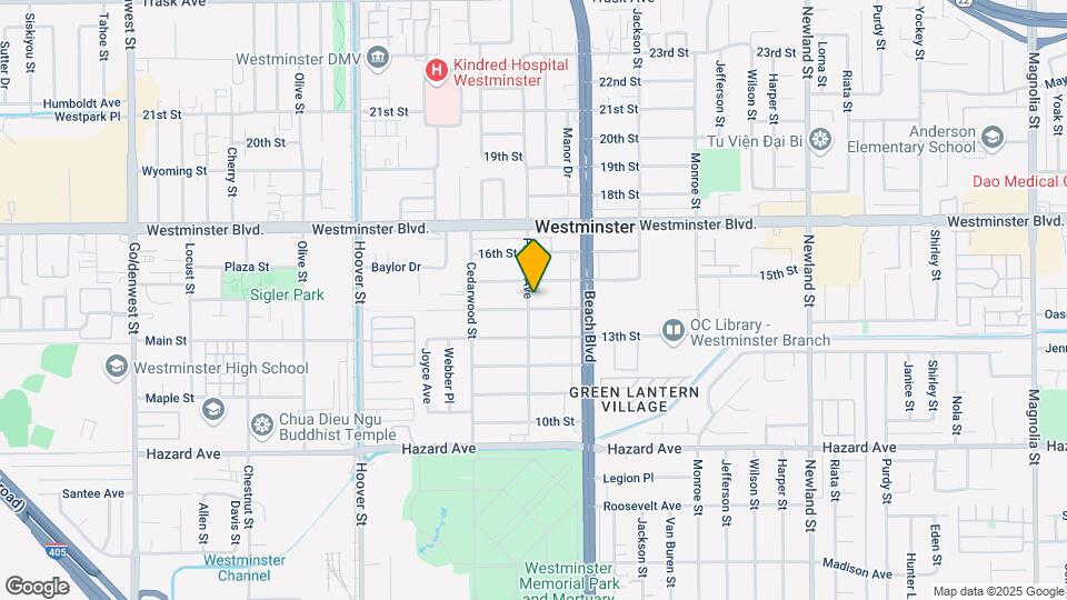 14152 Pacific Ave Map and Location Details