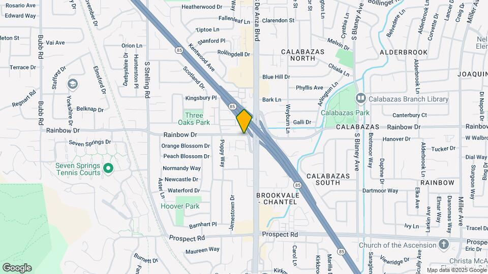 7344 Rainbow Dr Map and Location Details
